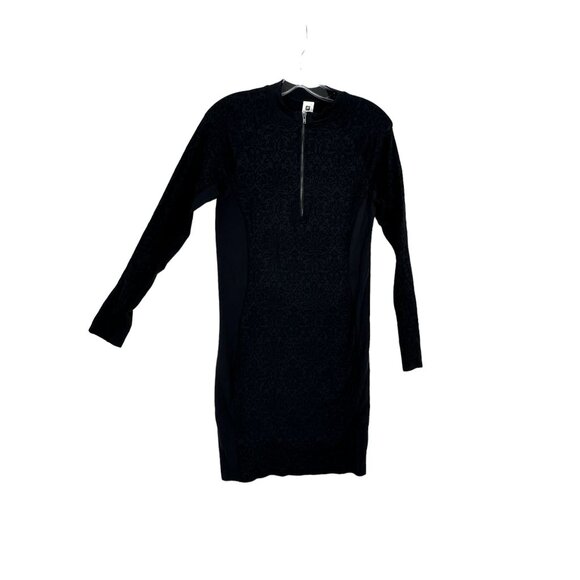 Fabletics Half Zip Patterned Womens Ivy Mini Dress Size S‎ Witchy Goth Grunge - Picture 1 of 8